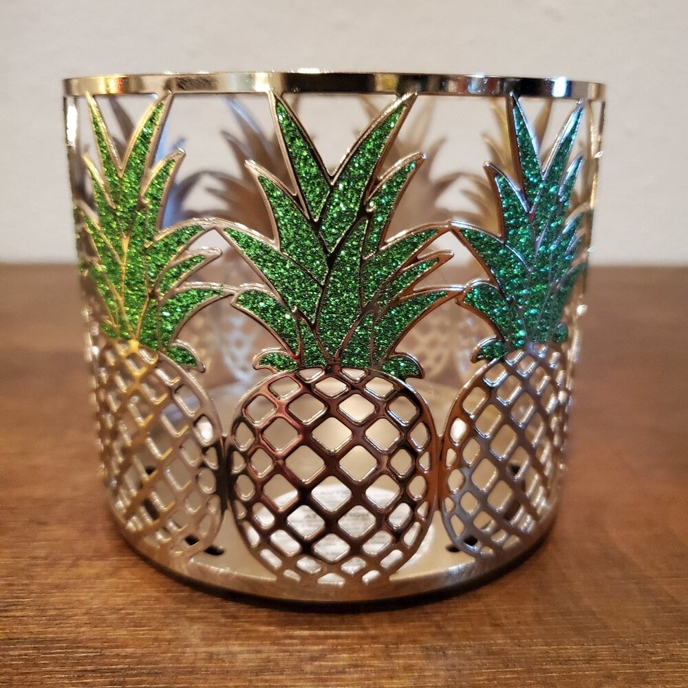 Bath and Body Works Pineapple Candle Holder Sleeve 3-Wick